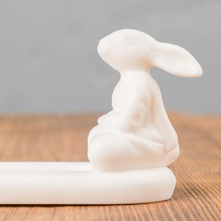 Подставка для благовоний Медитирующий кролик Meditating Rabbit Incense Stand