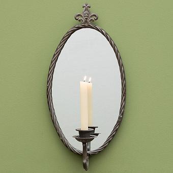Wall Mirror With Candlestick