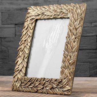 Picture Frame With Golden Leaves Large