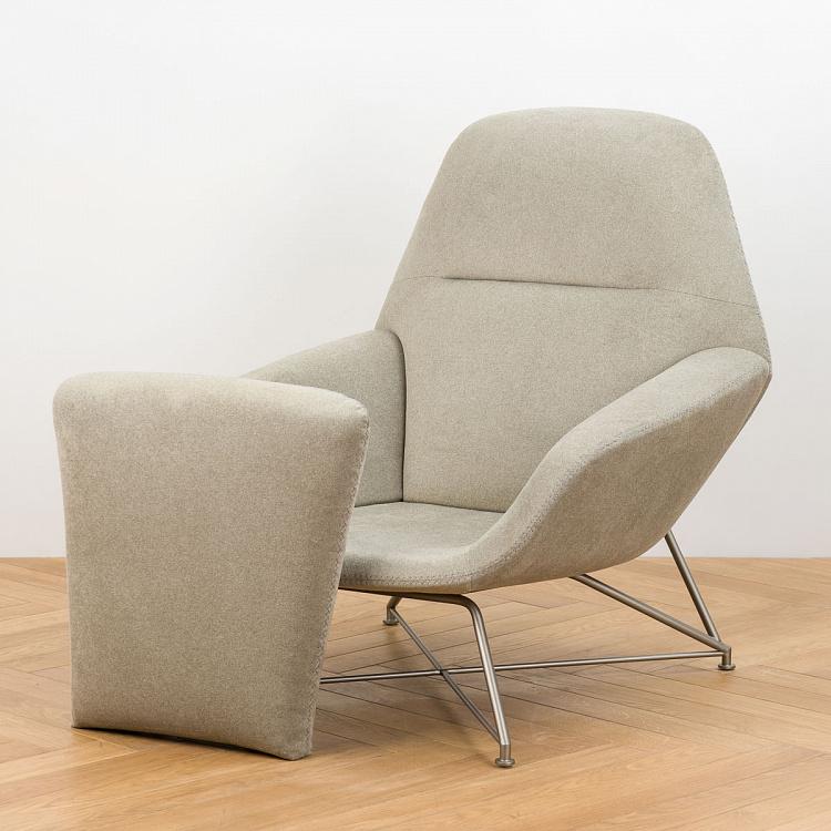 Кресло Коралл, титановые ножки Corallina Armchair, Titanium