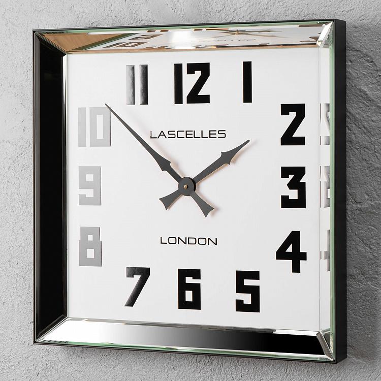 Настенные часы в зеркальной раме  Manhattan Mirror Framed Wall Clock