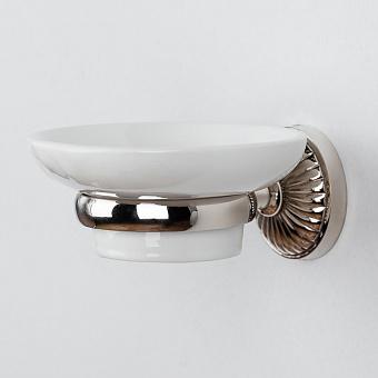 Wall Mount Soap Rosace Nickel And Ceramic