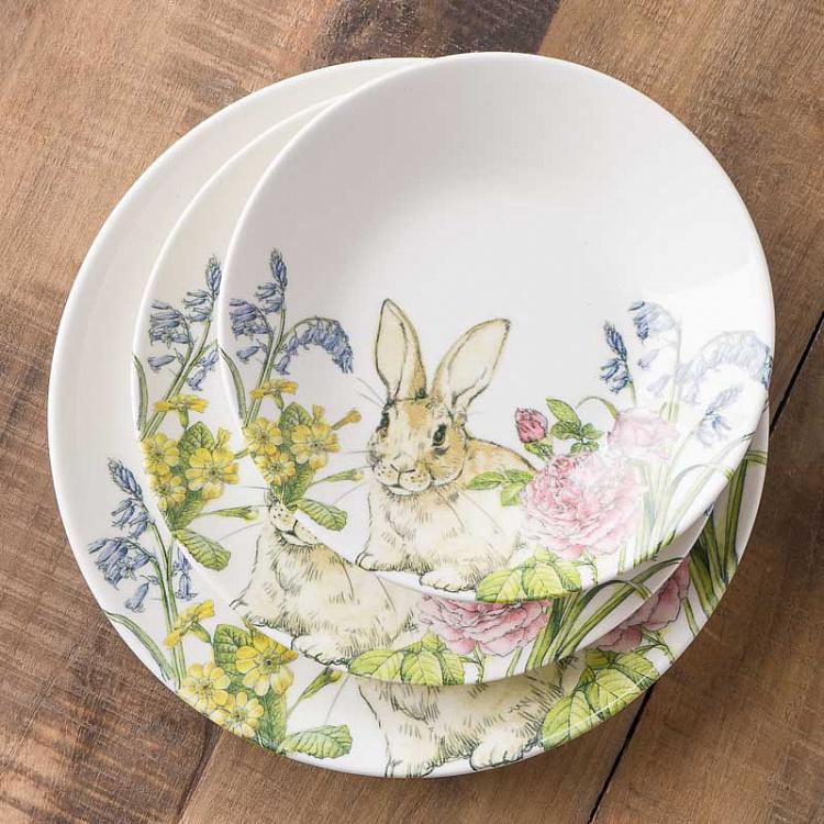 Десертная тарелка Кролик на лугу Rabbit In The Meadow Dessert Plate