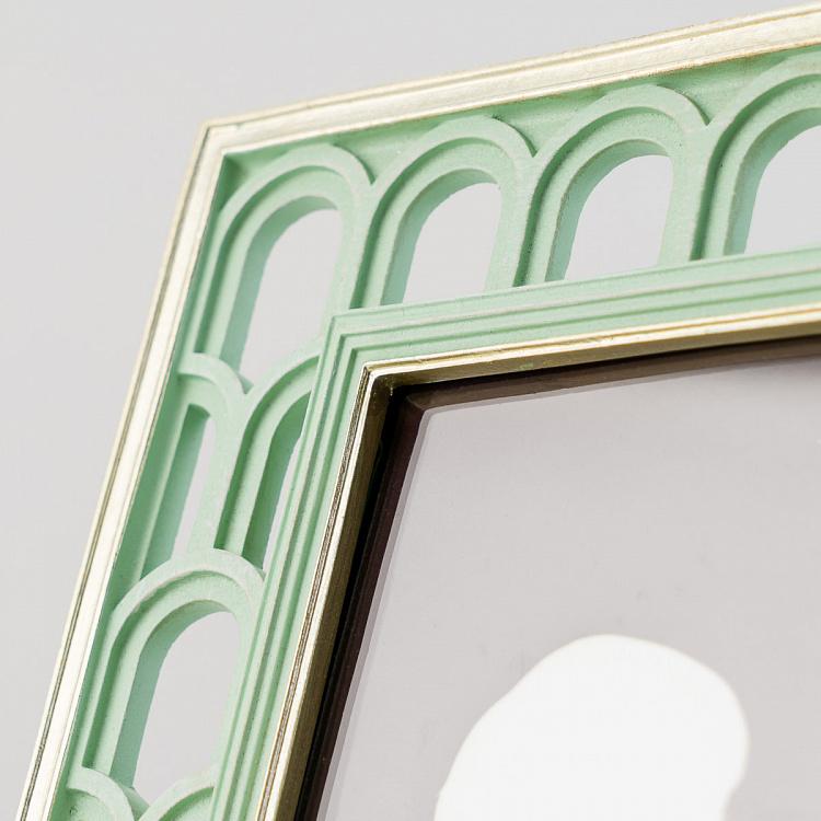 Рамка для фото с зелёными арками Menthol Green Arches Photo Frame