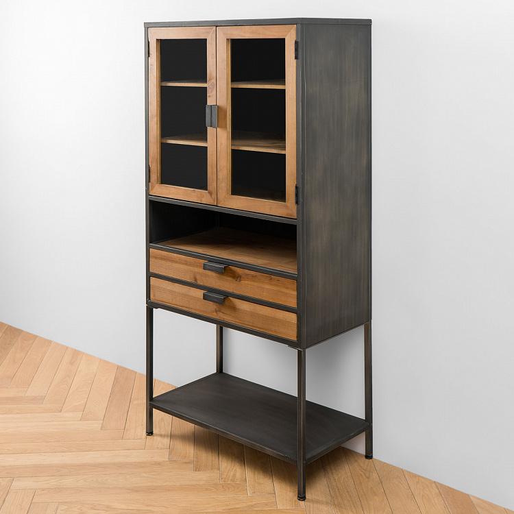 Сервант из сосны и железа Pine And Iron Cabinet