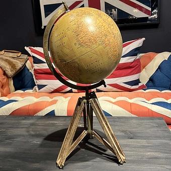 Vintage Globe On Tripod Stand discount1