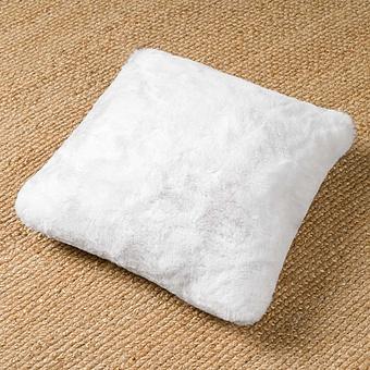 Декоративная подушка Alaska Square Cushion Medium искусственный мех Big Bear Grey