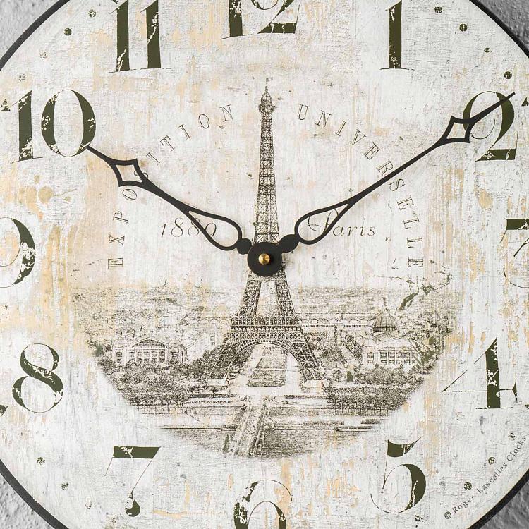 Настенные часы Эйфелева башня Eiffel Tower Exhibition Wall Clock