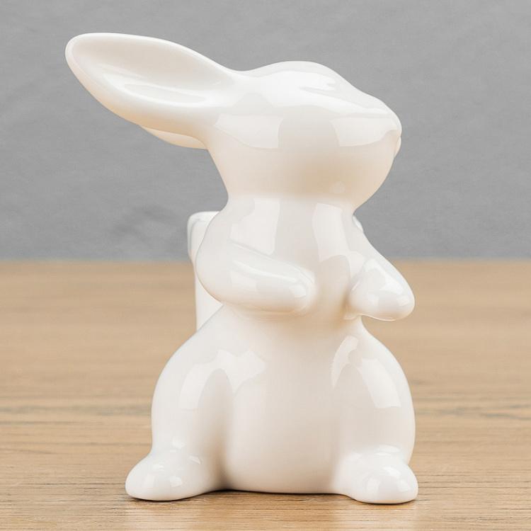 Подставка для зубочисток Кролик с туеском Rabbit With Box Toothpick Holder