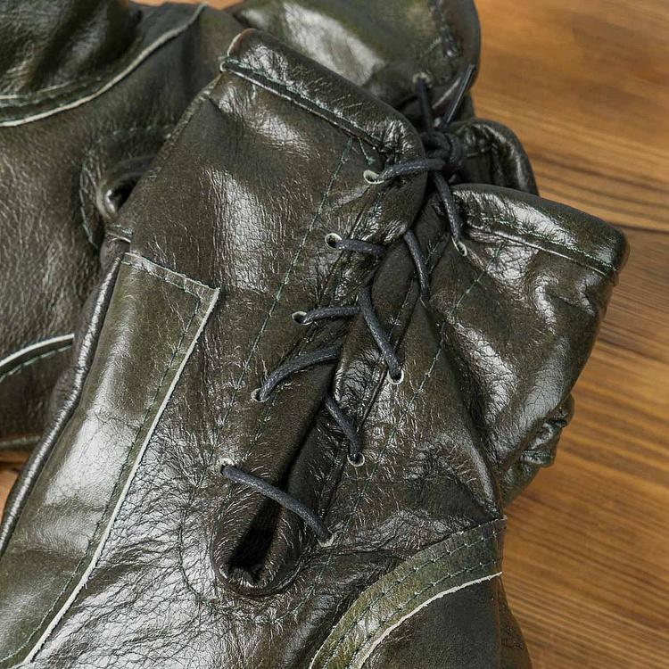 Декоративные кожаные боксёрские перчатки в винтажном стиле Boxing Gloves RM