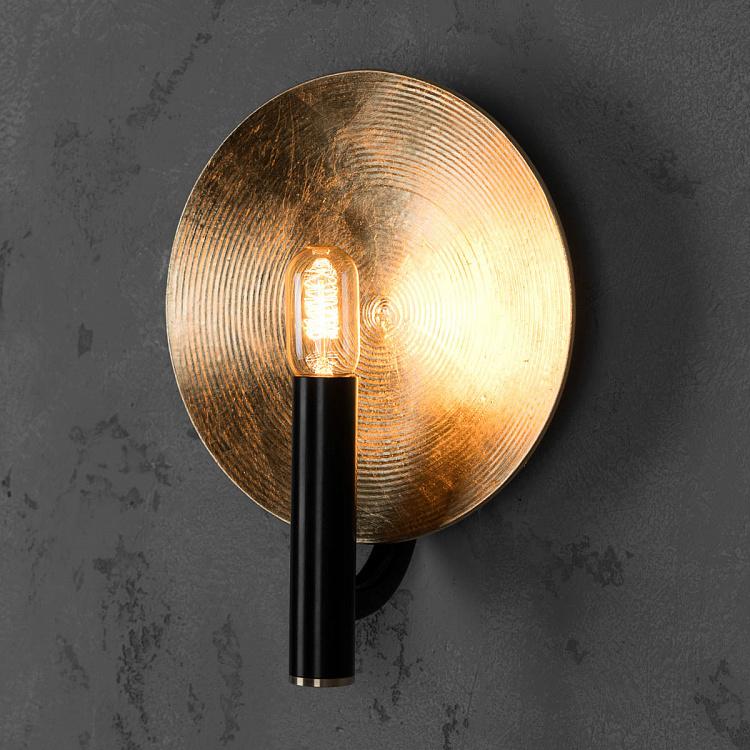 Бра Орбис, золотая поталь, S Wall Lamp Mind And Object Orbis Small, Potal Gold