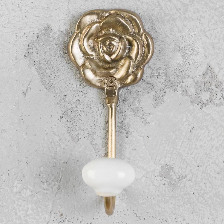 Крючок Золотистая роза Golden Rose Hook With Ceramic Ball