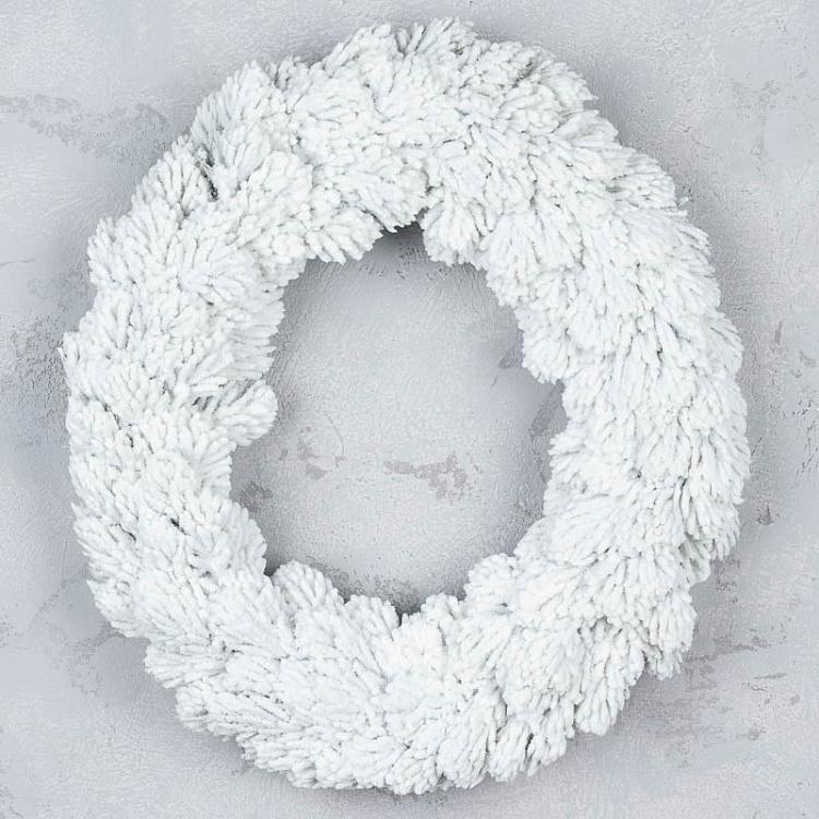 Заснеженный сосновый венок Wreath Pine With Snow 51 cm