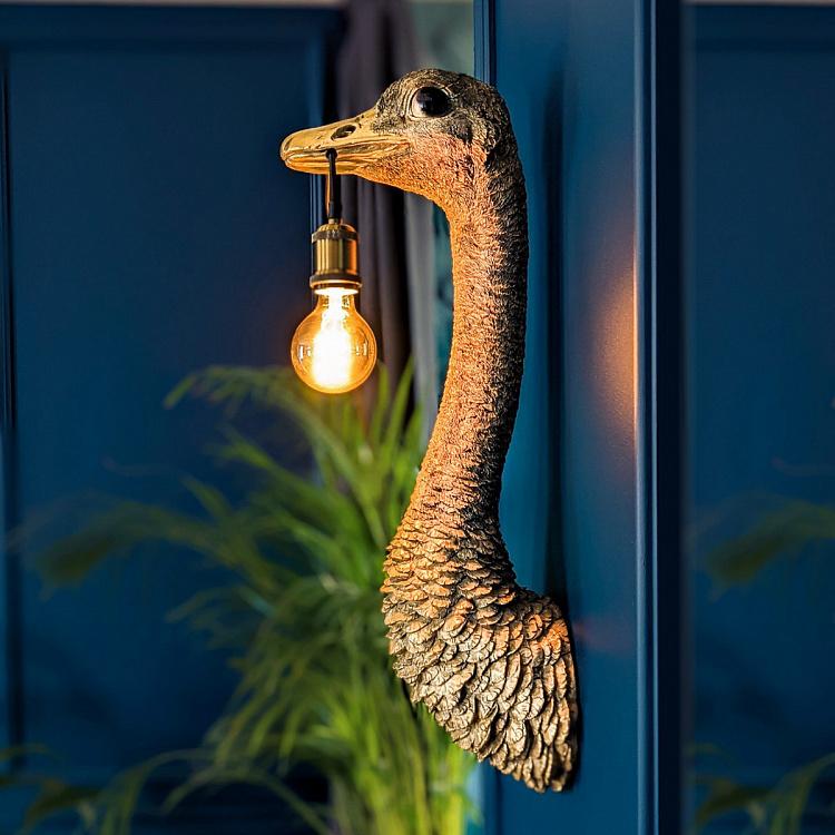 Бра Золотой страус Франц Иосиф Wall Lamp Golden Ostrich Franz Josef