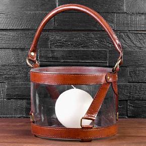 Hurricane Clear Brown Leather Small
