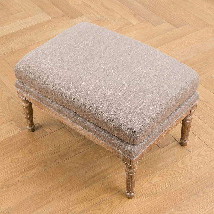 Банкетка Джон, песочные ножки John Footstool, Oak Sandwashed