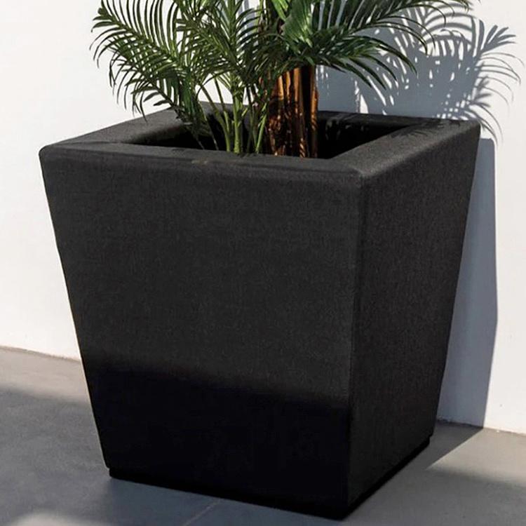 Кашпо Алюминиевый куб с тканью, L Square Planter Large