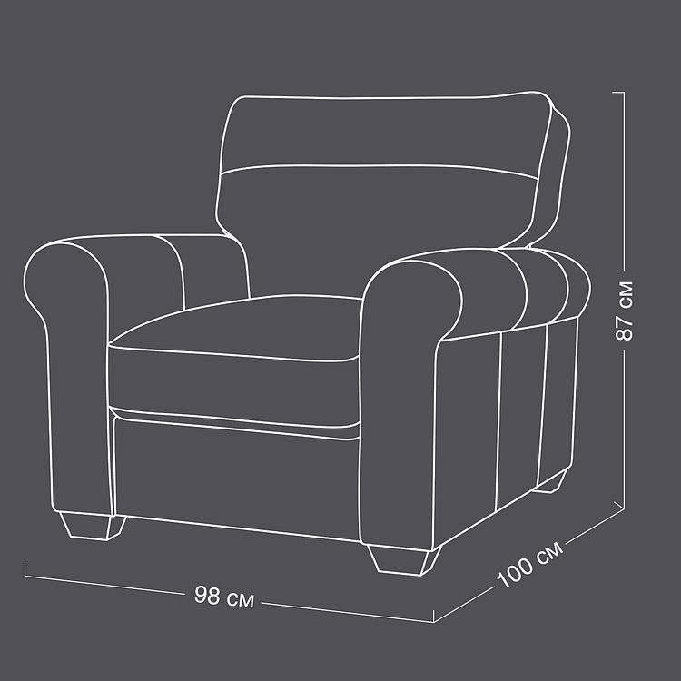 Кресло Hudson Armchair натуральная кожа Riders Cocoa - ракурс 15