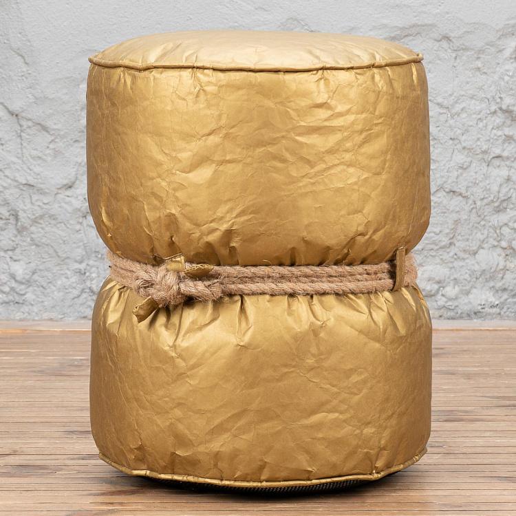 Золотой пуфик Куронн Couronnes Footstool Gold