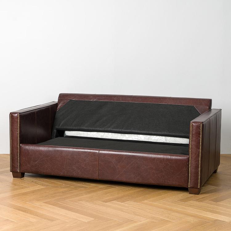 Раскладной двухместный кожаный диван-кровать Виконт Уильям Люкс Viscount William 2 Sleeper Lux Leather