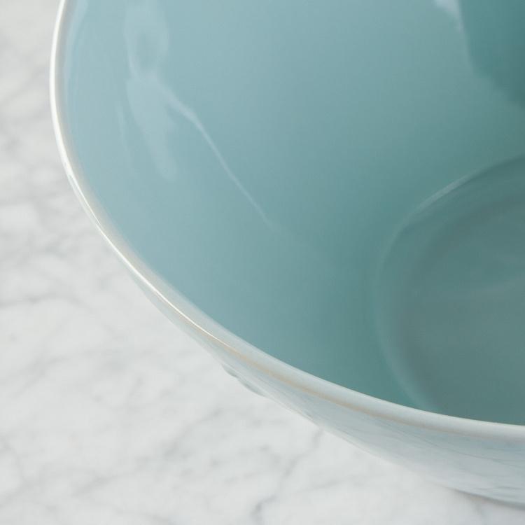 Голубая салатница Пчёлы Abeille Ceramic Blue Salad Bowl