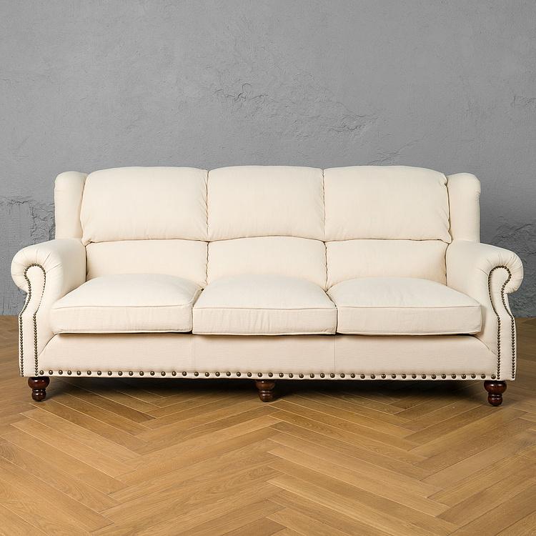 Трёхместный льняной диван Черчилль Churchill 3 Seater Linen RM