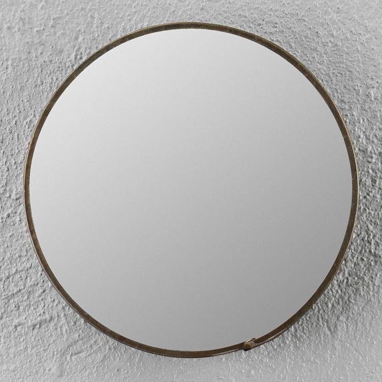 Круглое зеркало с кованой кромкой Hammered Edge Round Mirror