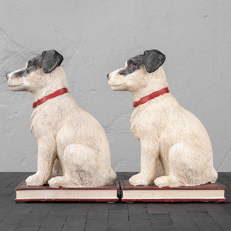 Набор из двух держателей для книг Фокстерьеры Book Ends Dogs Fox Terrier
