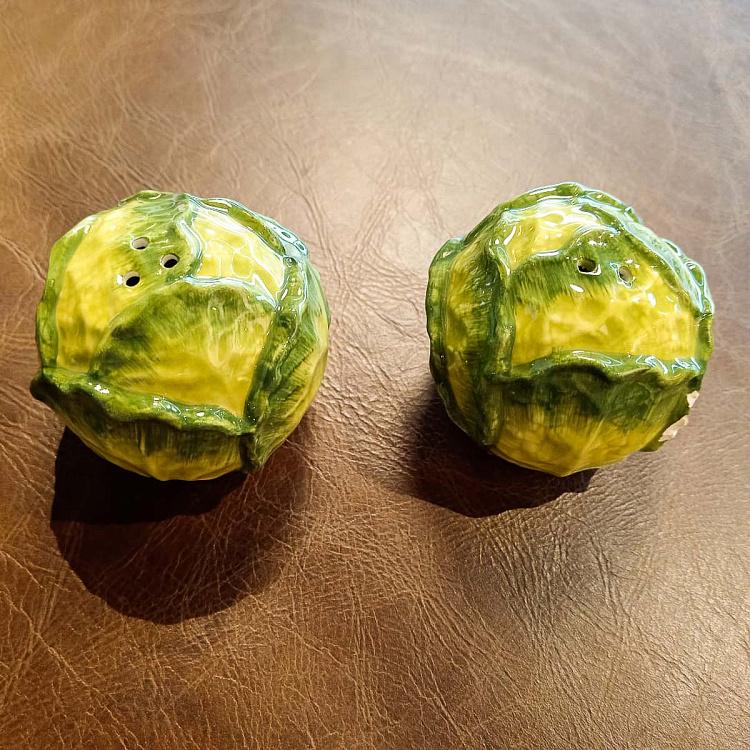 Набор для специй Капуста дисконт1 Set Of 2 Salt And Pepper Cabbages discount1