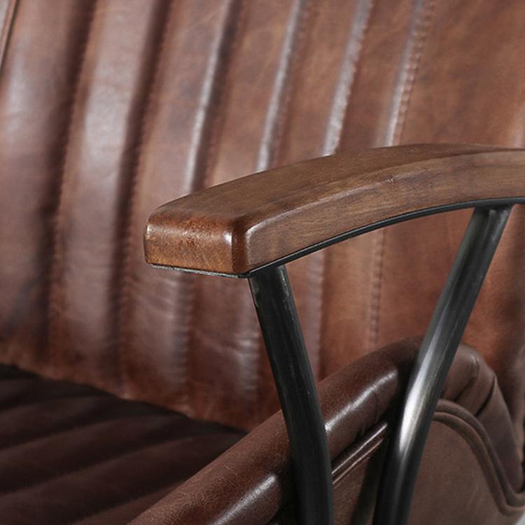 Кресло Ufficio Monza Armchair D натуральная кожа Mars - ракурс 2