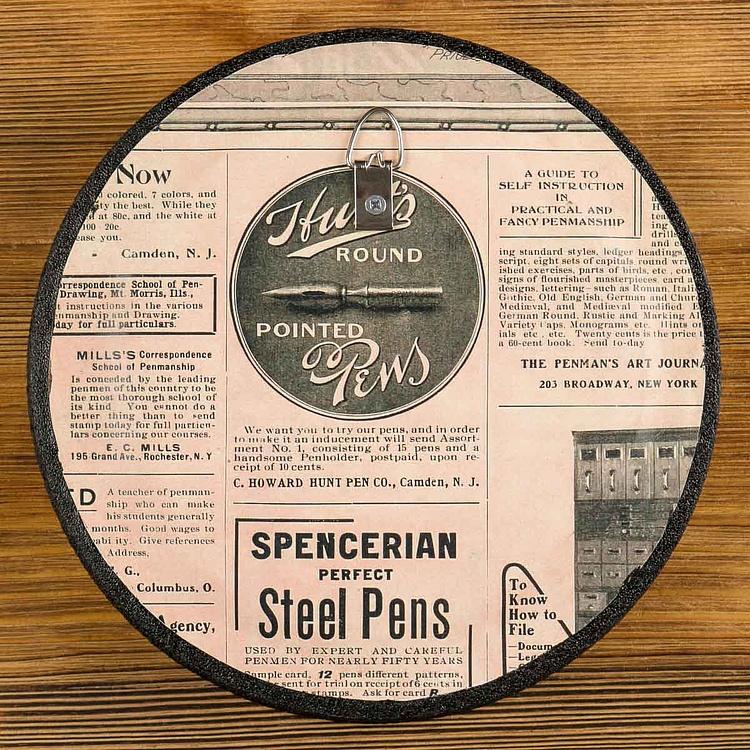 Картина в круглой раме Мышка с подсолнухом Sunflower Mouse Painting In Round Frame