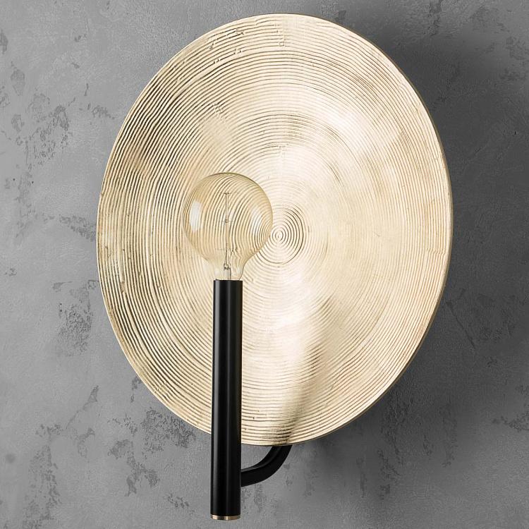 Бра Орбис, золотая поталь, L Wall Lamp Mind And Object Orbis Large, Potal Gold