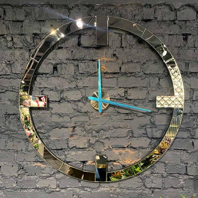 Большие зеркальные настенные часы дисконт Mirrored Wall Clock Extra Large discount