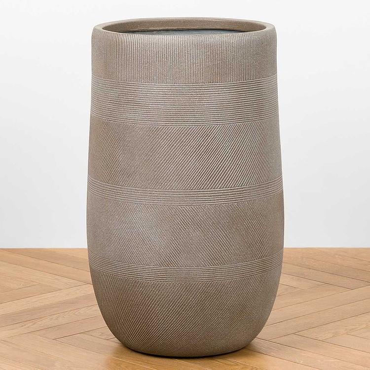 Кашпо Ergo Graphics Tall Pot Cappuccino Large
