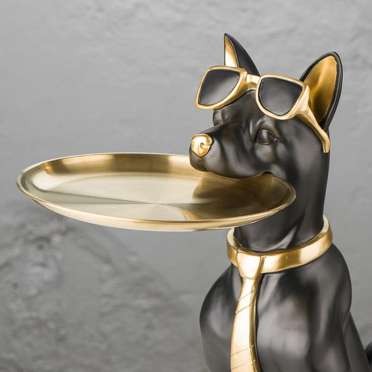 Подставка для мелочей и украшений Собака Санни Dog Sunny With Tray Figurine