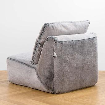 Кресло Lomfy Chair искусственный мех Grizzly Grey - ракурс 4