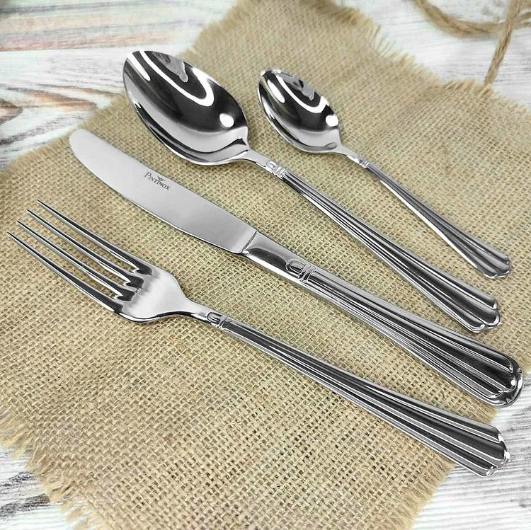 Набор Бернини из 126 столовых приборов на 12 персон в деревянной коробке Set Of 126 Cutlery Pieces Bernini Wooden Box