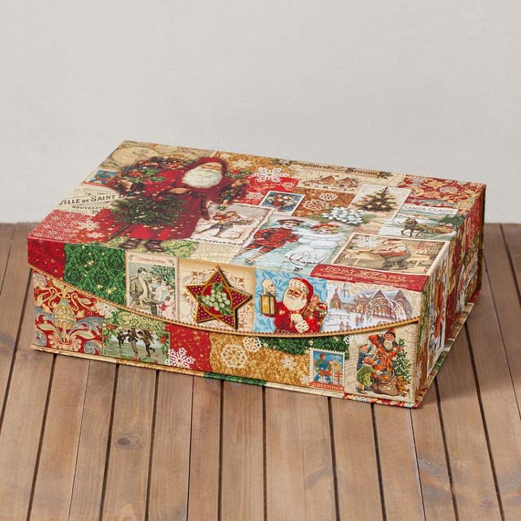Подарочная коробка Рождество, L Nest Flip Top Boxes Xmas Victoriana Large