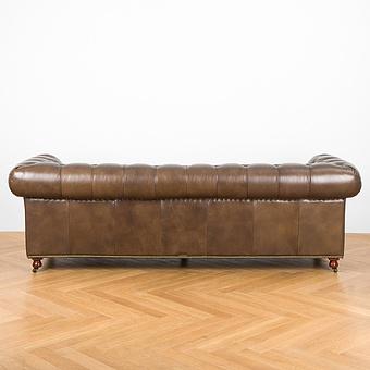 Трёхместный диван Regent 3 Seater RM натуральная кожа Antique Master