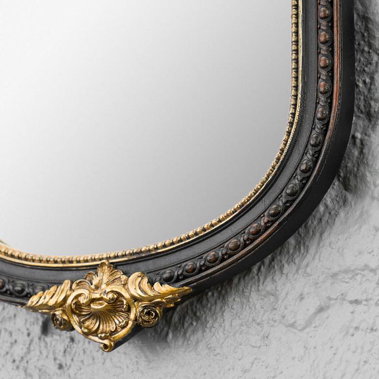 Зеркало чёрно-золотой раме Классика Classica Black And Gold Mirror
