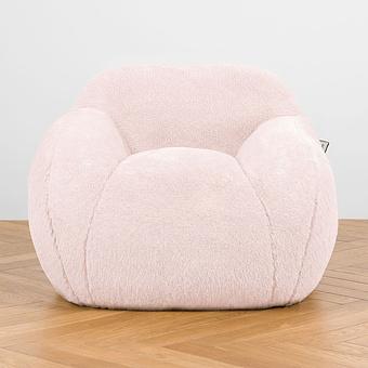 Кресло Baby Snug Chair искусственный мех Big Bear Pink - ракурс 2