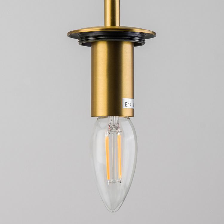 Настольная лампа с двумя плафонами Круазет Croisette Double Table Lamp Brass Finish