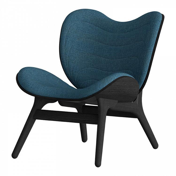 Низкое кресло Разговор, чёрные ножки A Conversation Piece Lounge Chair Low, Black Oak