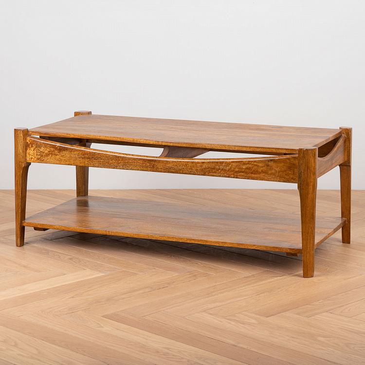 Кофейный столик из дерева манго Альфонс Alfons Coffee Table Mango Wood