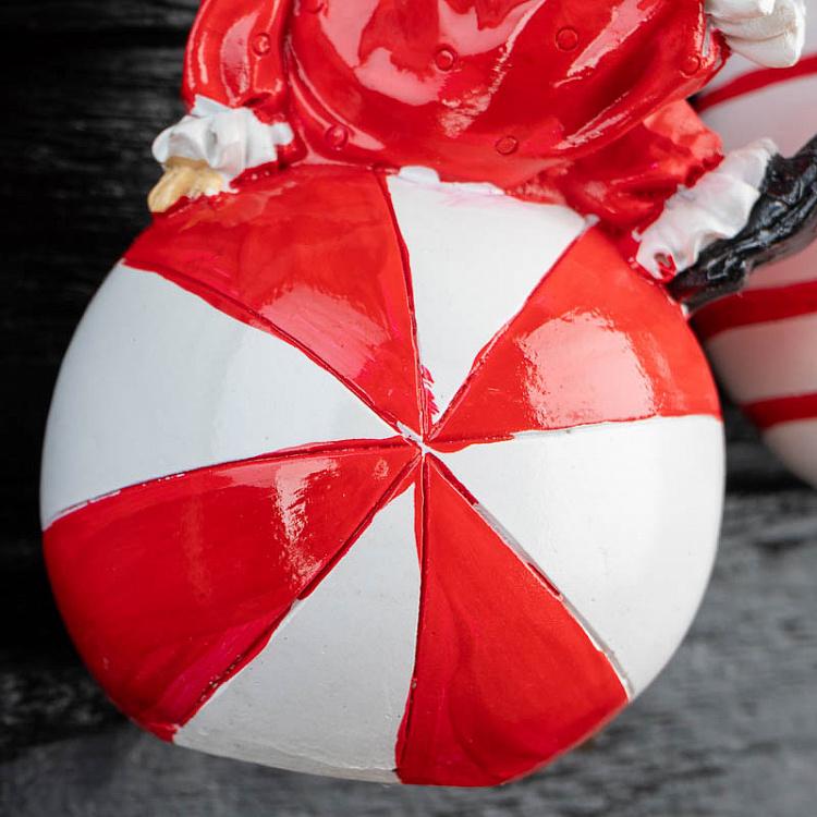 Набор из 2-х ёлочных игрушек Клоуны на шарах Set Of 2 Christmas Clown Balls 12 cm
