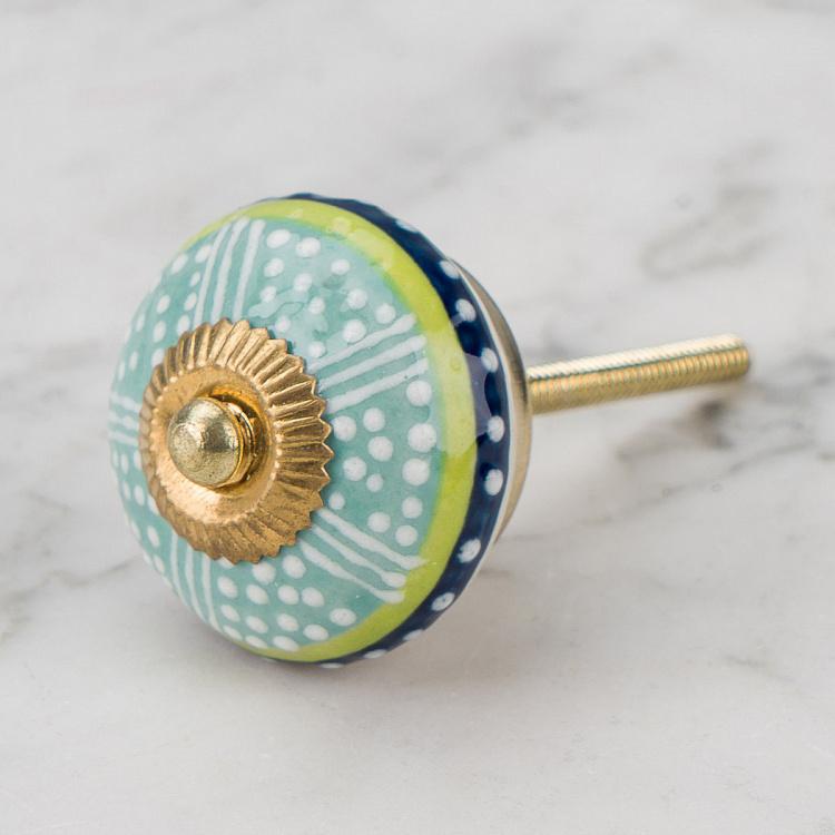 Turquoise Relief Design Knob