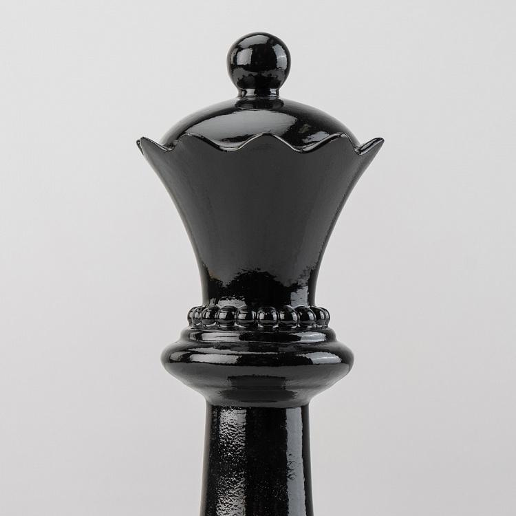 Статуэтка Шахматная фигура Королева Chess Queen Shiny Black