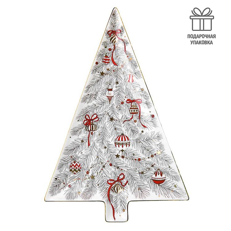 Сервировочное блюдо Новогодняя ёлка New Year Christmas Tree Dish