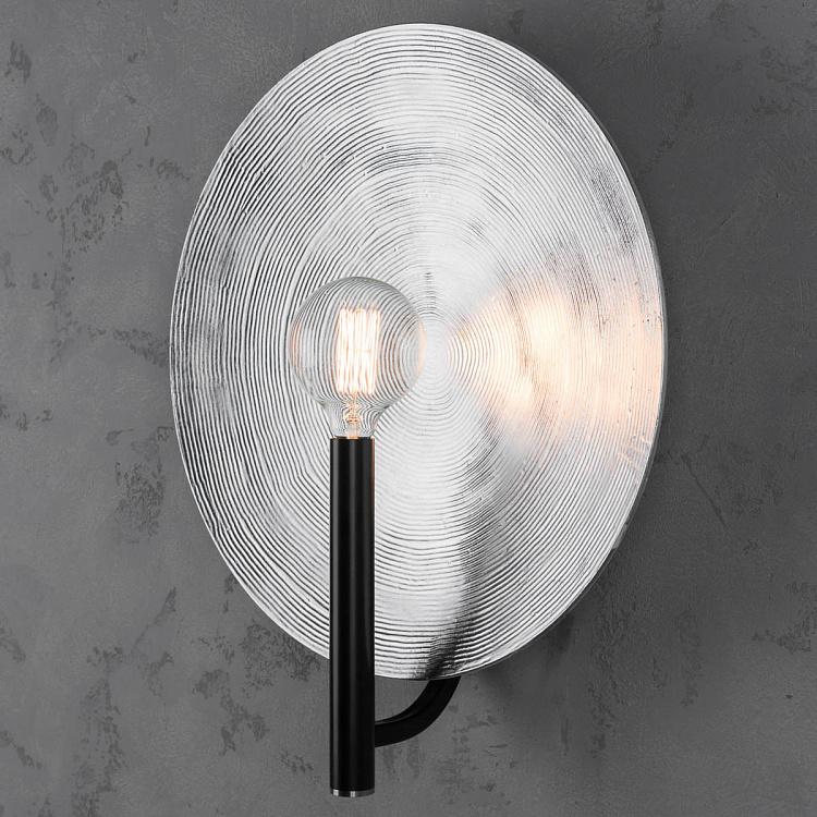 Бра Орбис, серебряная поталь, L Wall Lamp Mind And Object Orbis Large, Potal Silver