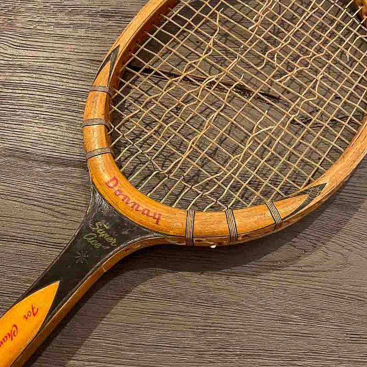 Винтажная теннисная ракетка и мяч 7 Vintage Tennis Racket And Ball 7